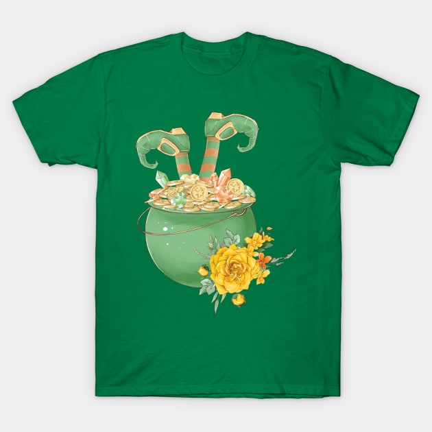 St. Patrick's day pot of gold T-Shirt by Carpe Tunicam